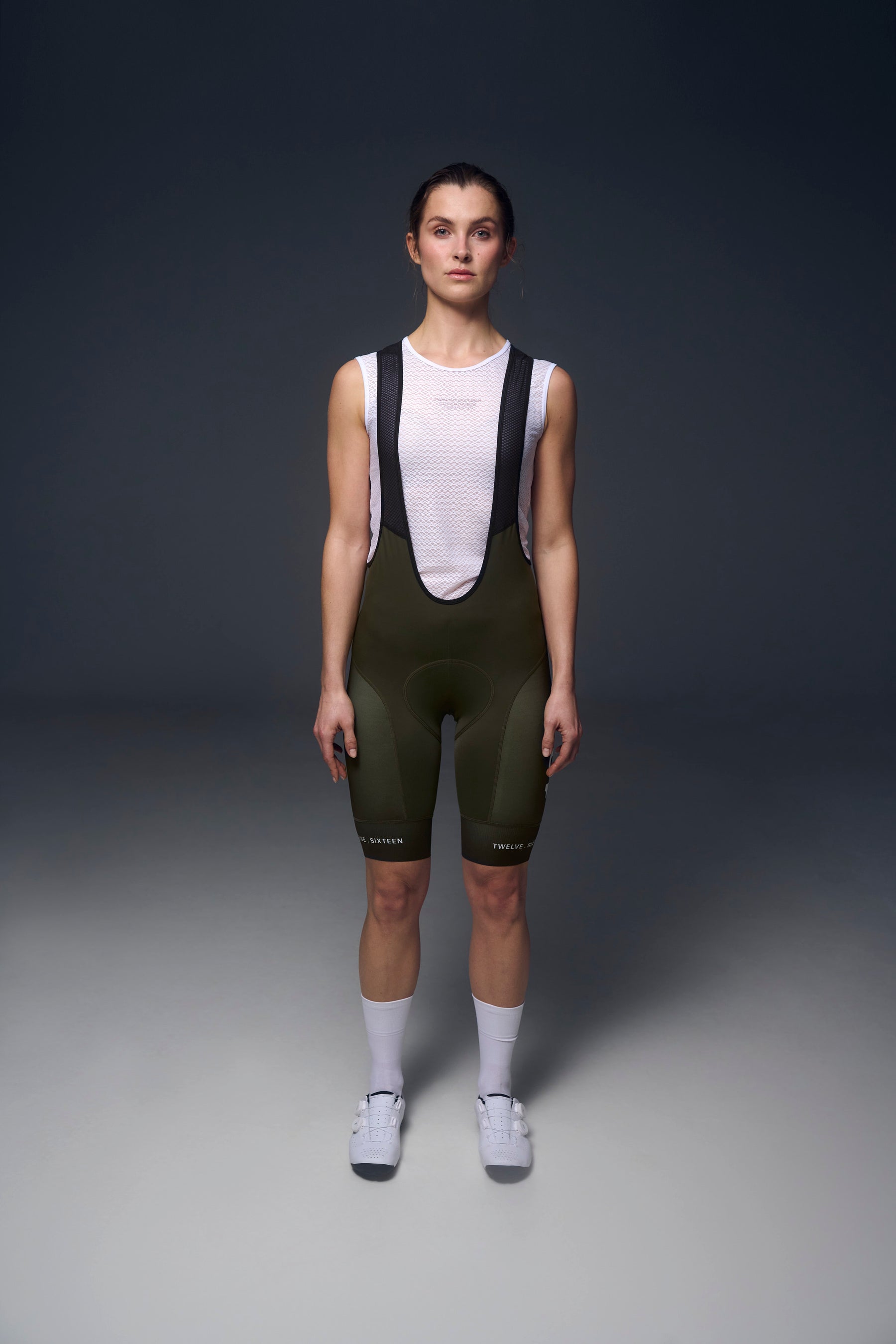 Twelve Sixteen Cykelbukser Sky Pro Mørke Grøn Recycled Fabric Kvinde Fit