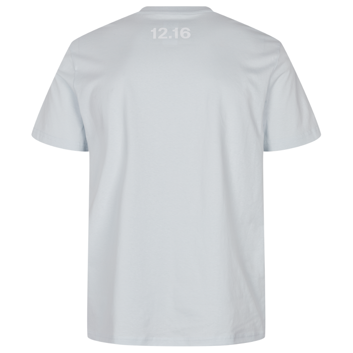 T-Shirt 100% Økologisk Bomuld  12.16 logo Lys blå