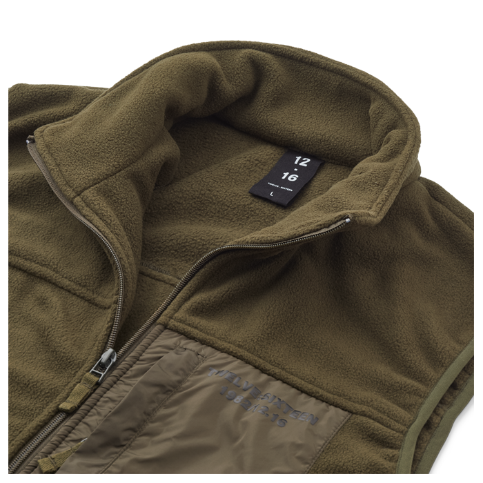 Twelve Sixteen Fleece Vest Flaske Grøn