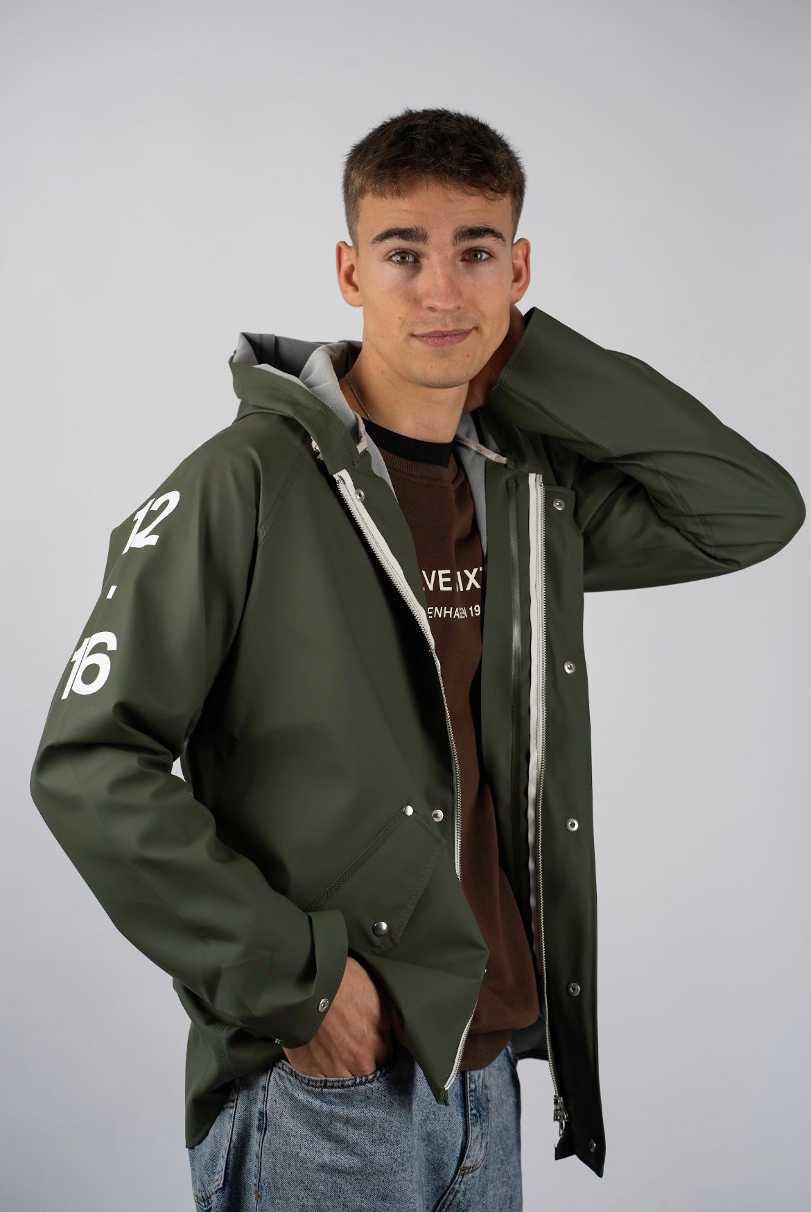 Men's Sky Pro Rainjacket 100% Recycled Dark Green
