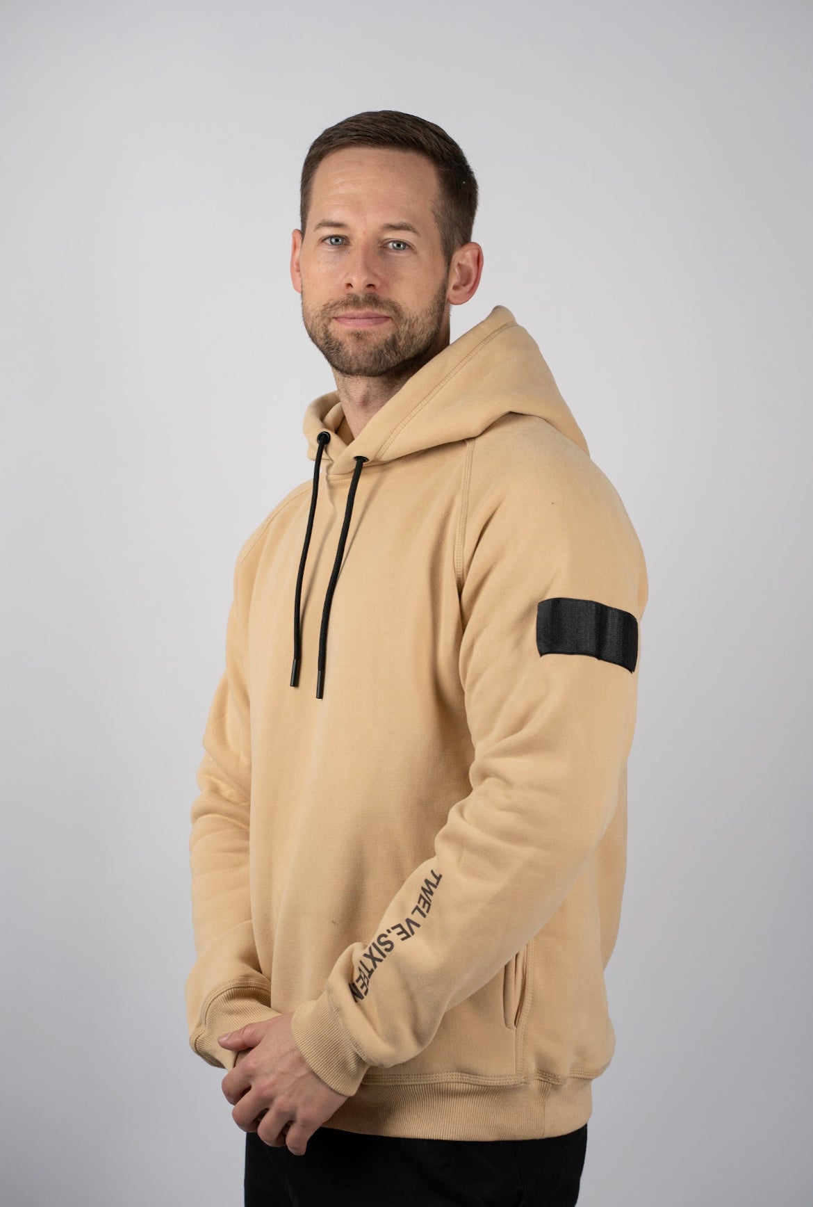 Hoodie  Sand  Bomuld
