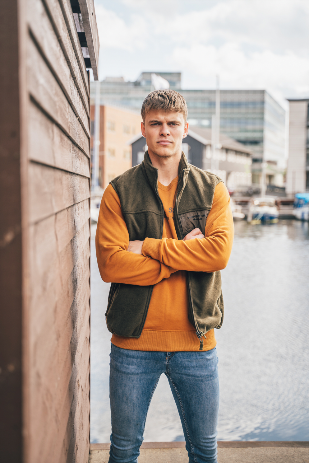 Twelve Sixteen Fleece Vest Flaske Grøn