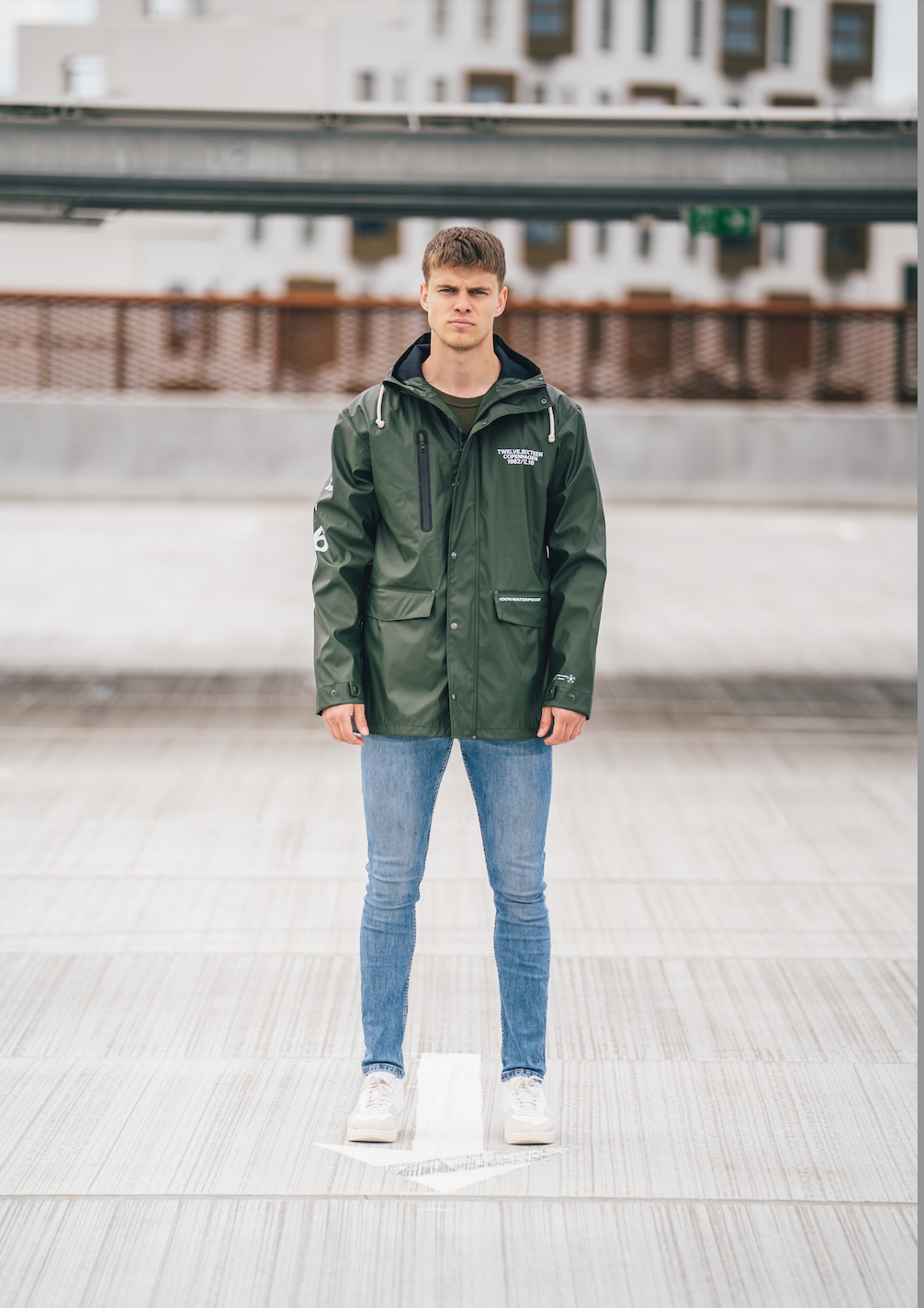 Men's Sky Pro Rainjacket 100% Recycled Dark Green