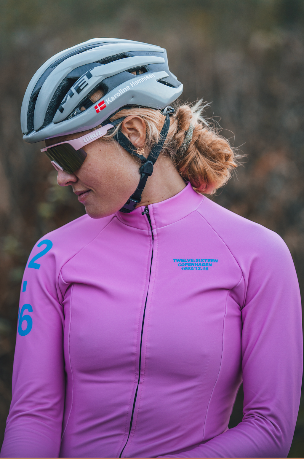 Langærmet Cykeltrøje Unik Pink 219 Kvinder