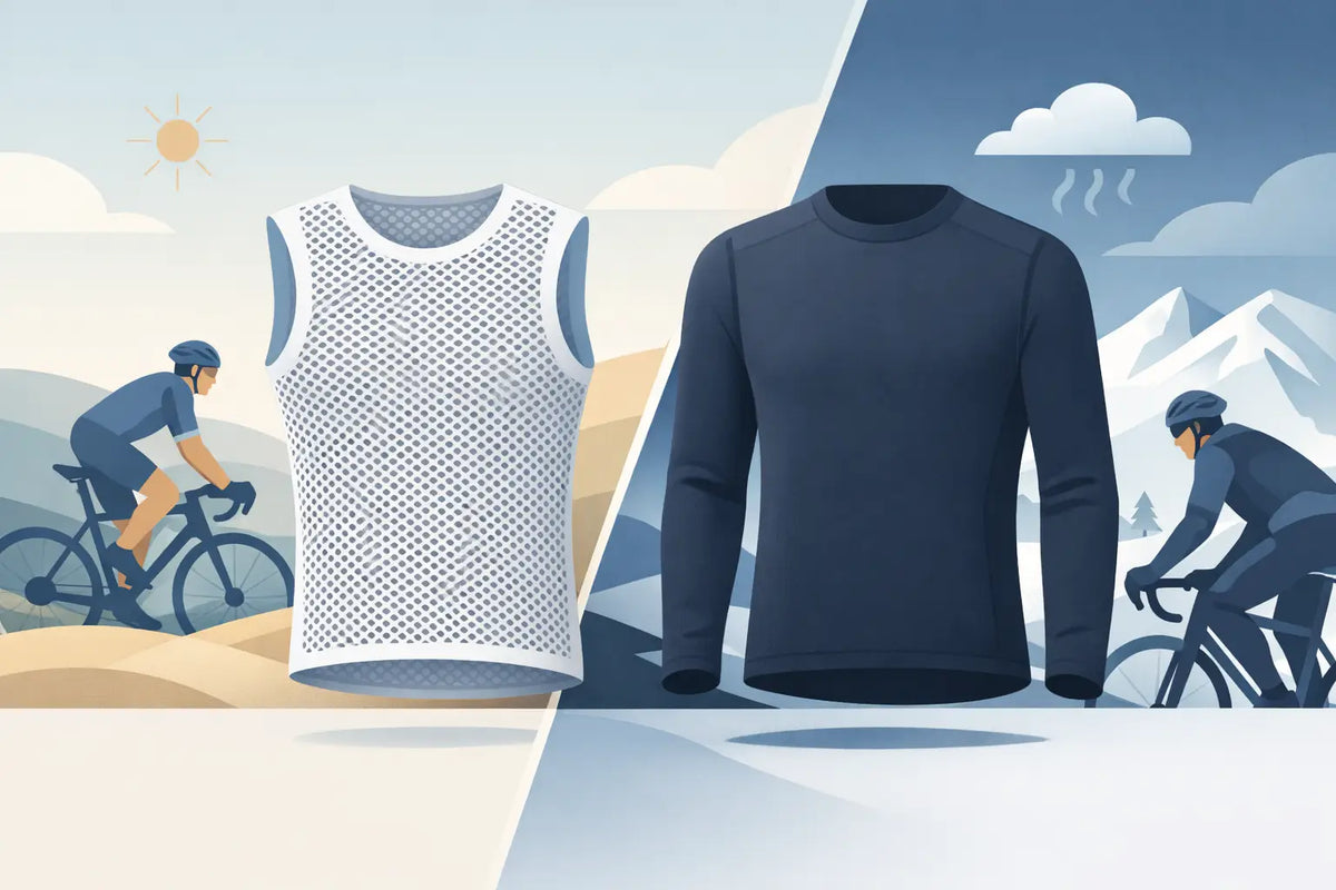 Mesh eller termisk baselayer til din cykling
