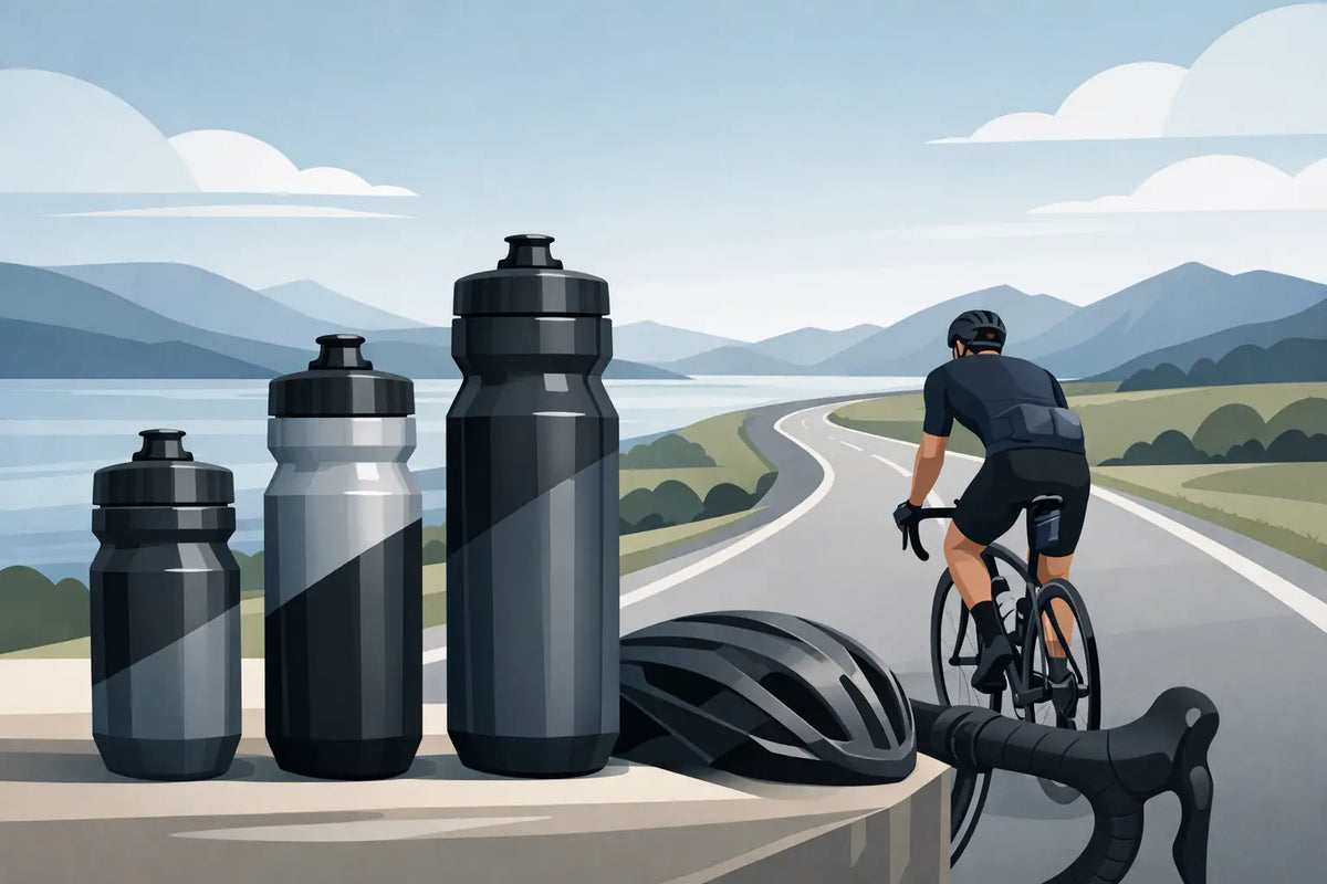 Guide til cykelbidon størrelse på lange ture