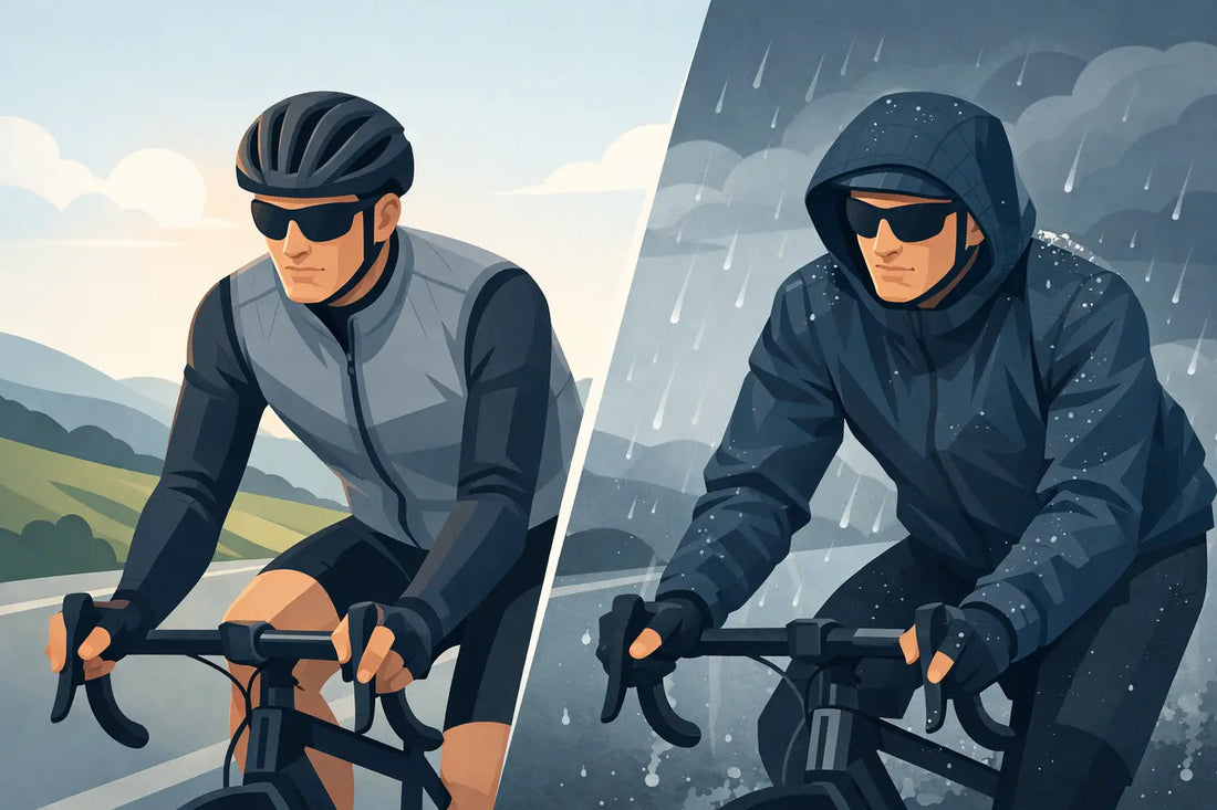 Cykelvest eller regnjakke? Vælg rigtigt på turen