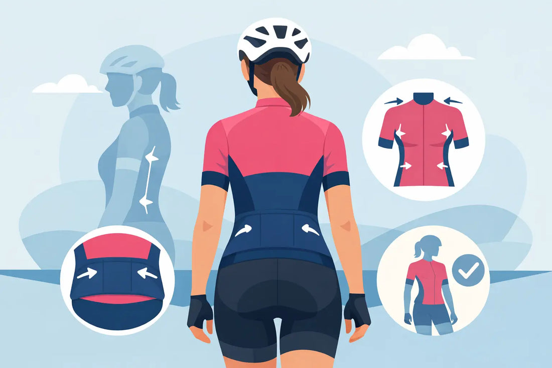 Cykeltrøje dame pasform - sådan skal den sidde