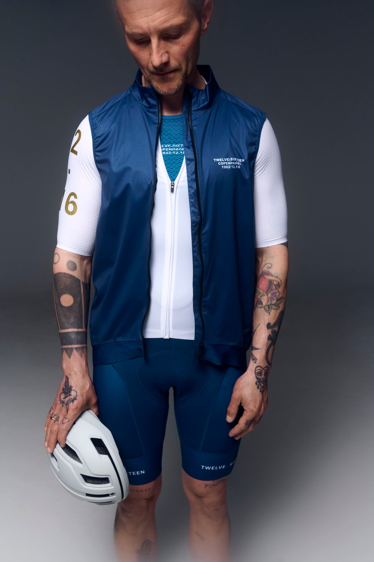 Twelve Sixteen Cykelvest Sky Pro D. Blå
