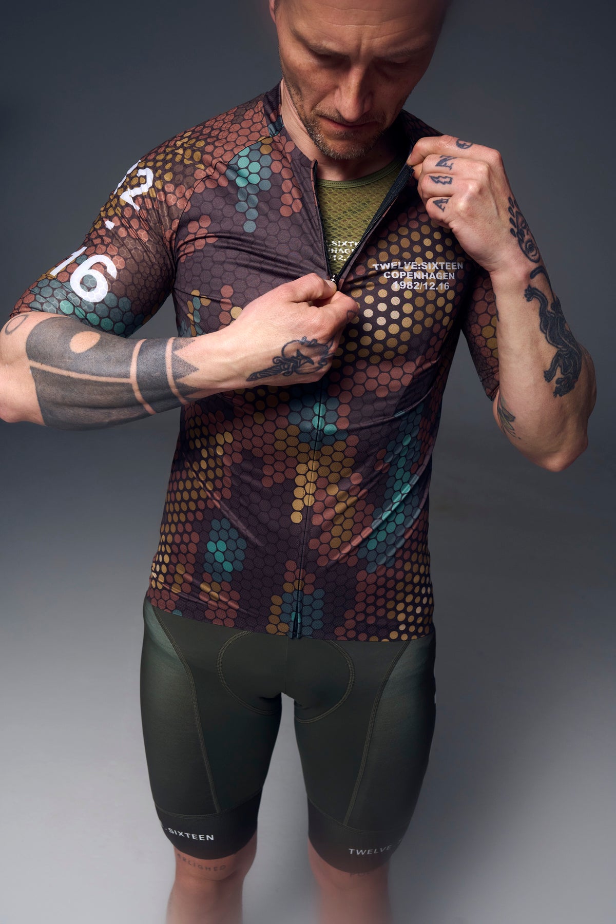 Twelve Sixteen Cykeltrøje Sky Pro Jersey Camo Green