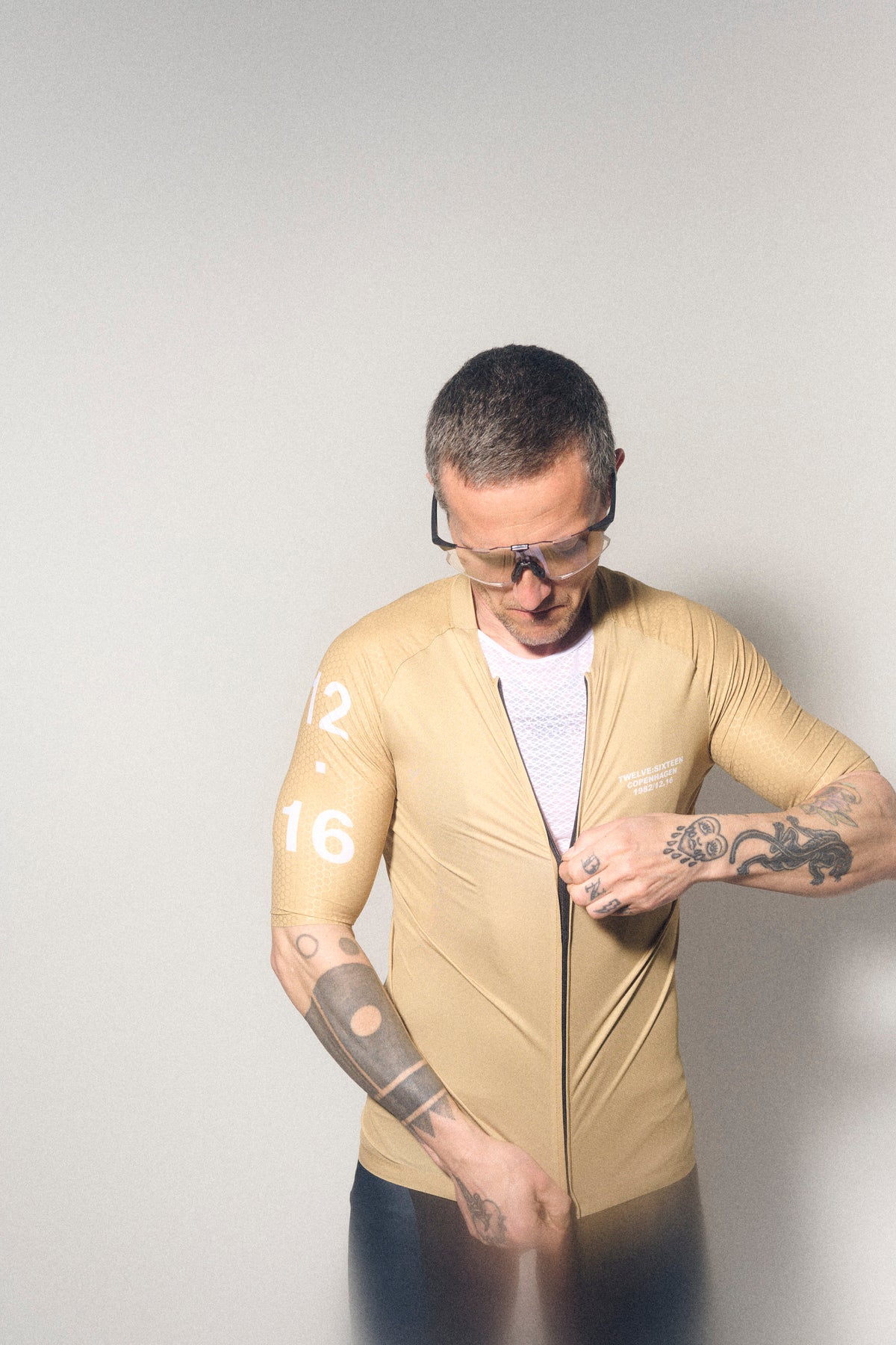 Twelve Sixteen Cykeltrøje Sky Pro Jersey L. Beige Rich