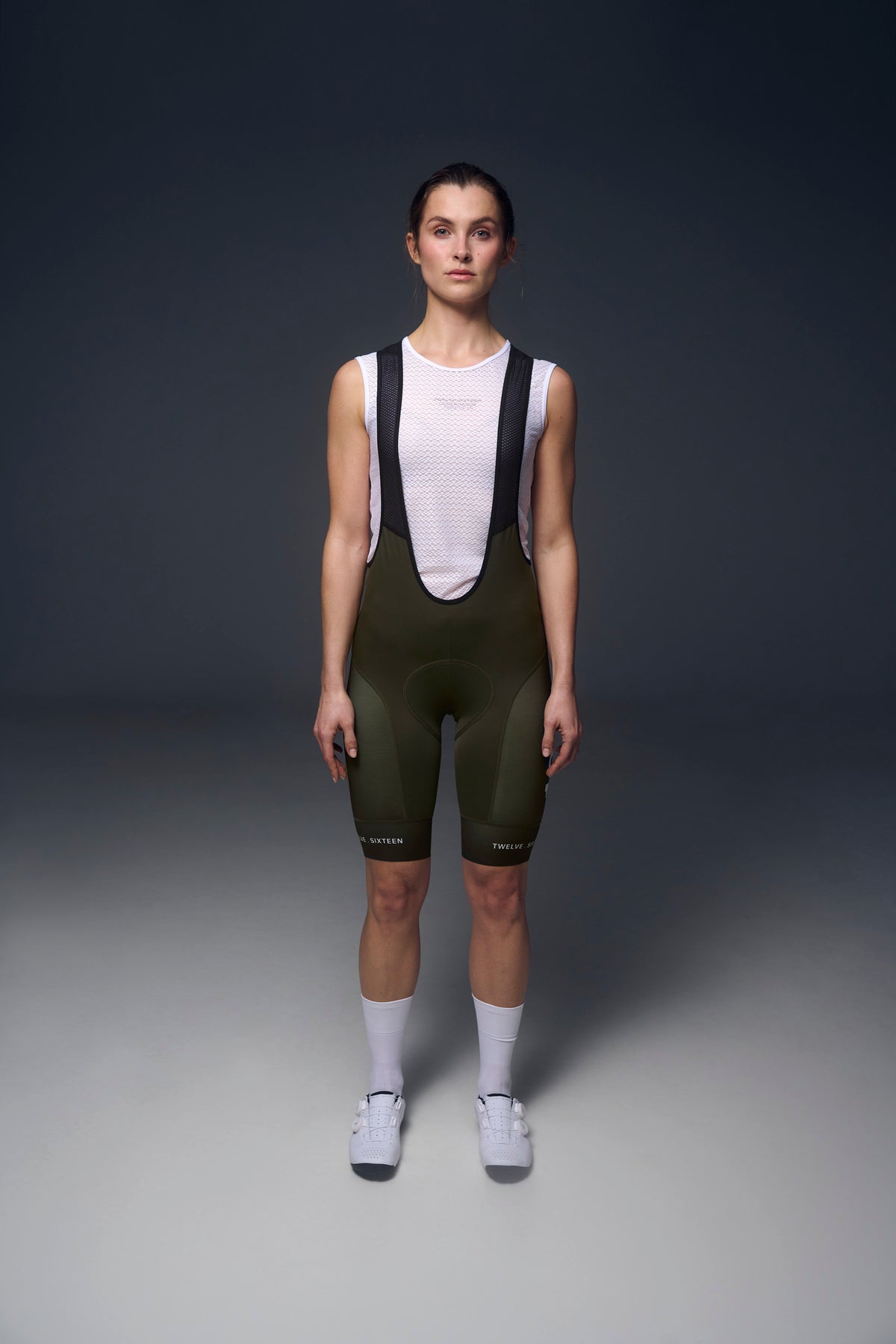Twelve Sixteen Cykelbukser Sky Pro Mørke Grøn Recycled Fabric Kvinde Fit