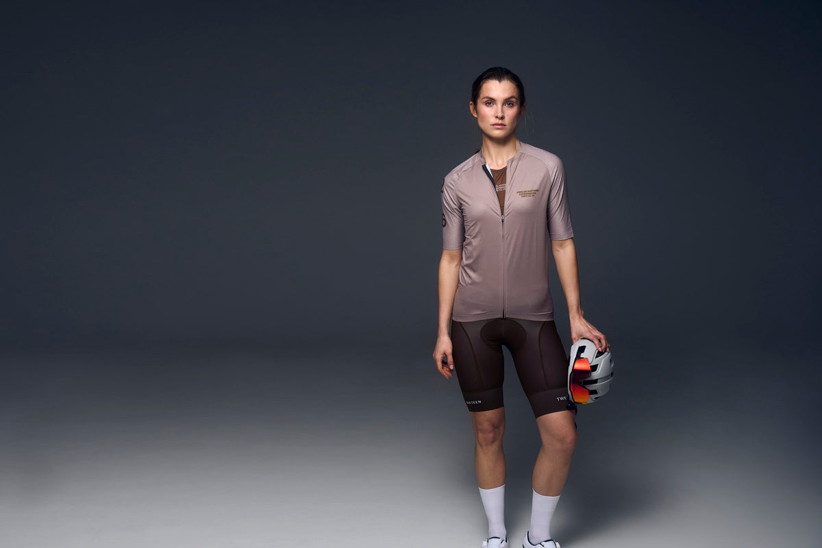 Twelve Sixteen Cykeltrøje Sky Pro Beige Kvinder Fit