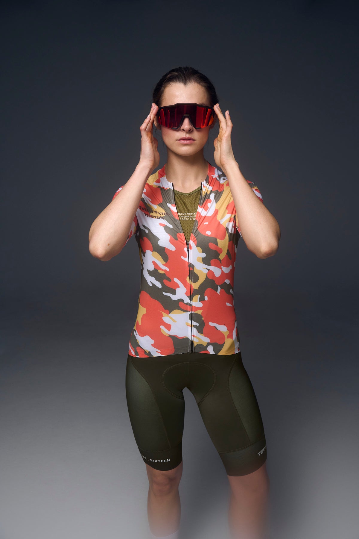 Twelve Sixteen Cykeltrøje Sky Pro Jersey Multi camo Kvinder Fit