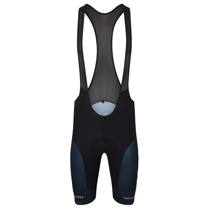 Black cycling bib shorts from TwelveSixteen