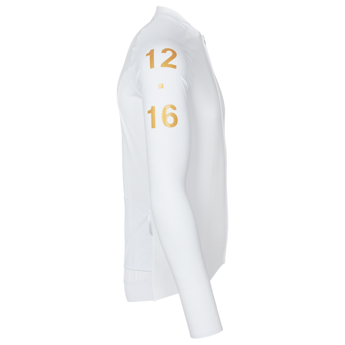 Men's Sky Pro Long Jersey White / Herre Cykeltrøje