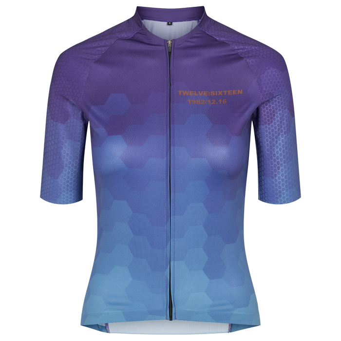 Twelve Sixteen Cykeltrøje Sky Pro Jersey Multi Blue Kvinder Fit