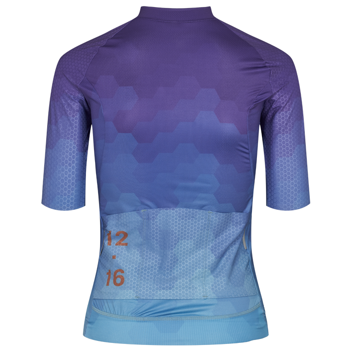 Twelve Sixteen Cykeltrøje Sky Pro Jersey Multi Blue Kvinder Fit