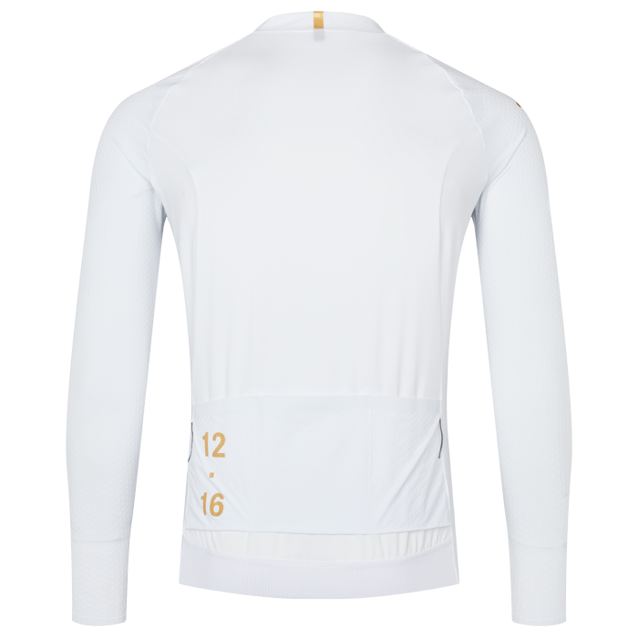 Men's Sky Pro Long Jersey White / Herre Cykeltrøje