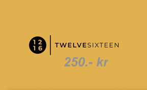 Twelvesixteen Gavekort 250.- Kr