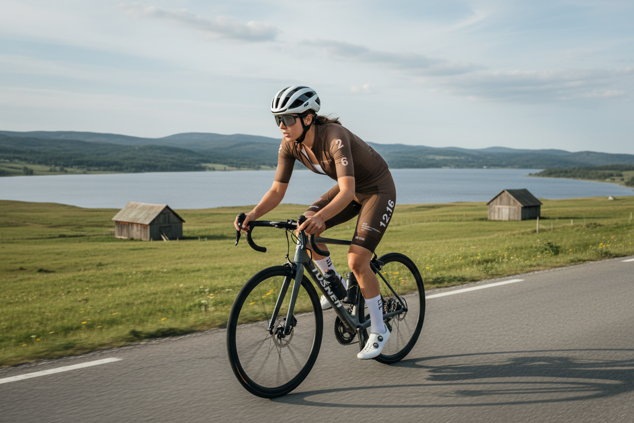 Women's Sky Pro Jersey Brown / Dame Cykeltrøje