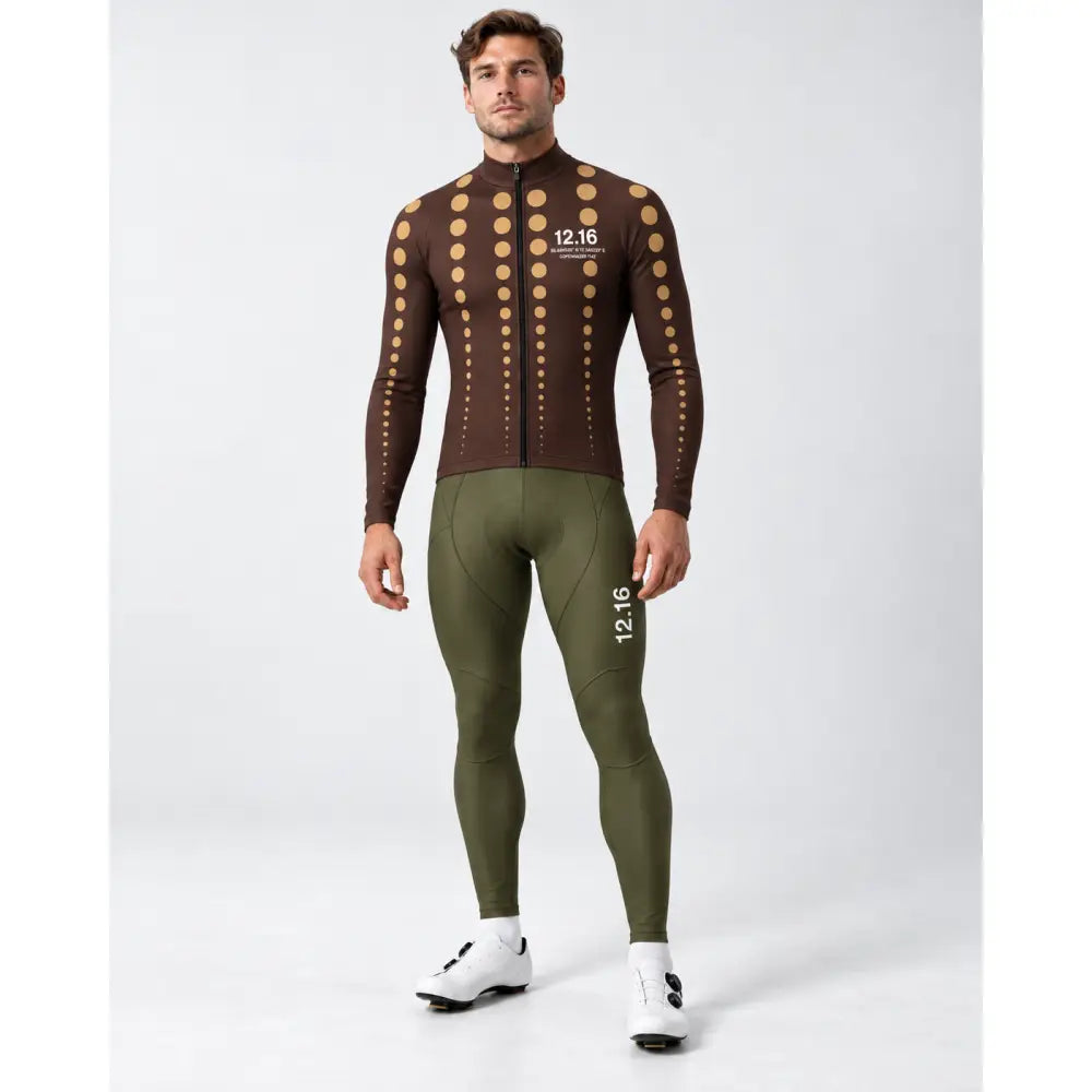 Men’s Sky Pro Long Bibs Kaki – Herre Cykelbukser - Lange Cykelbukser
