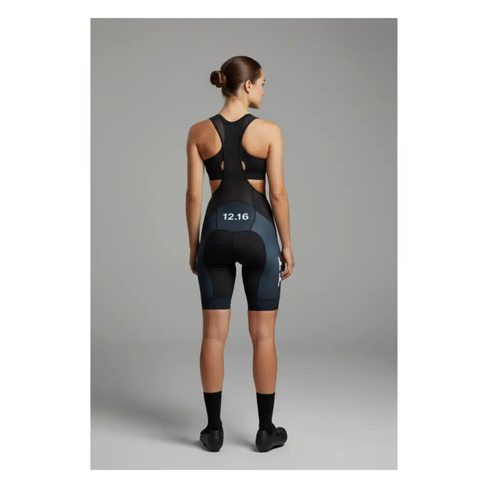 Dame Sky Bibs cykelbukser sort - bagfra