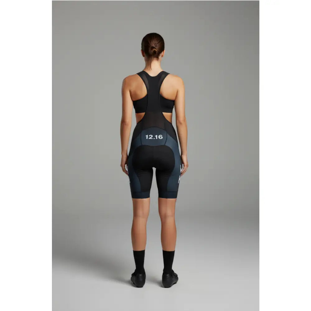 Dame Sky Bibs cykelbukser sort - bagfra 12.16
