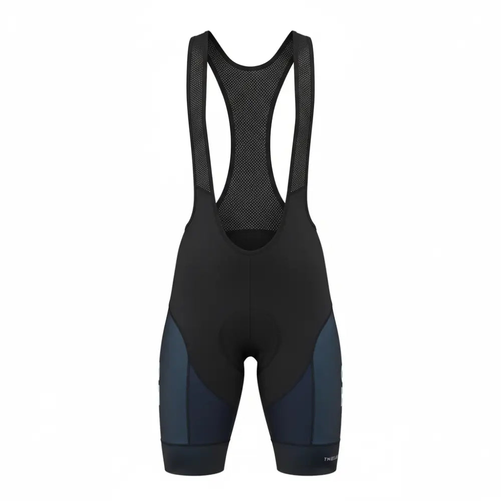 Dame Sky Bibs cykelbukser sort - forfra