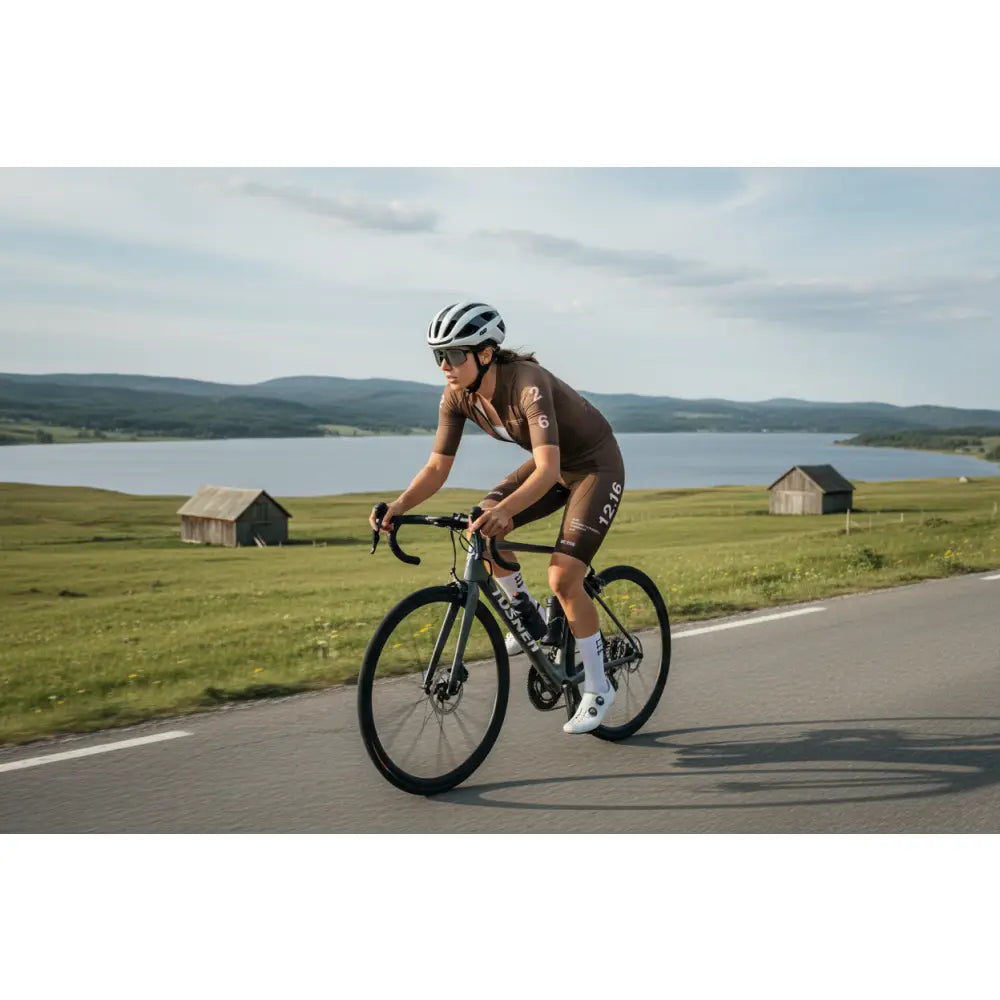 Women’s Sky Pro Jersey Brown / Dame Cykeltrøje - Cykeltrøje