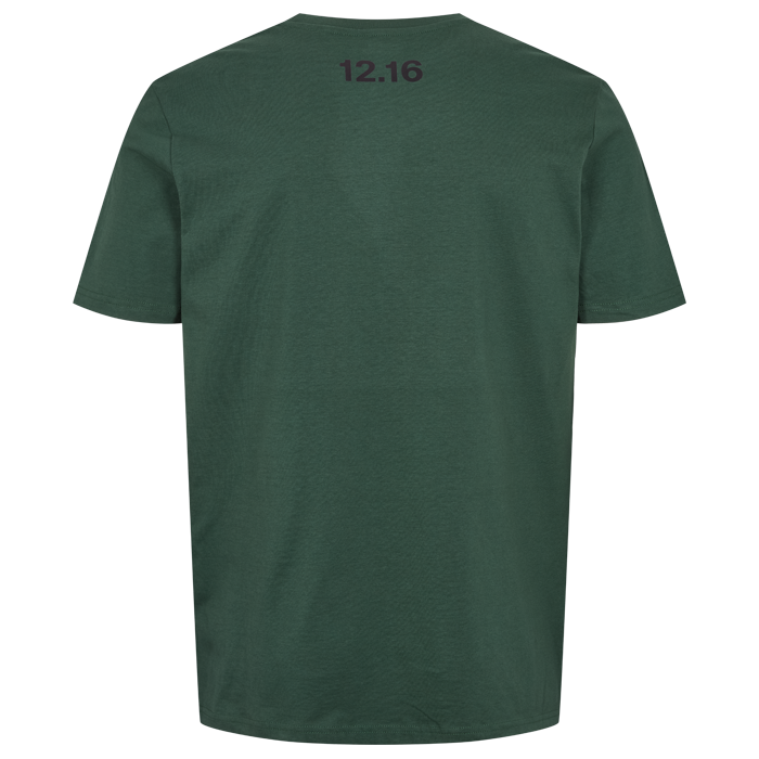 T-Shirt 100% Økologisk Bomuld 12.16 logo Olive